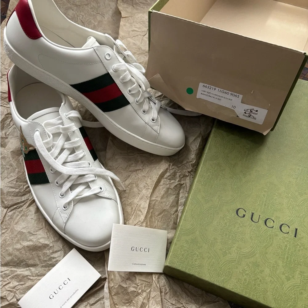 Gucci Ace Sneakers with Cat Embroidery